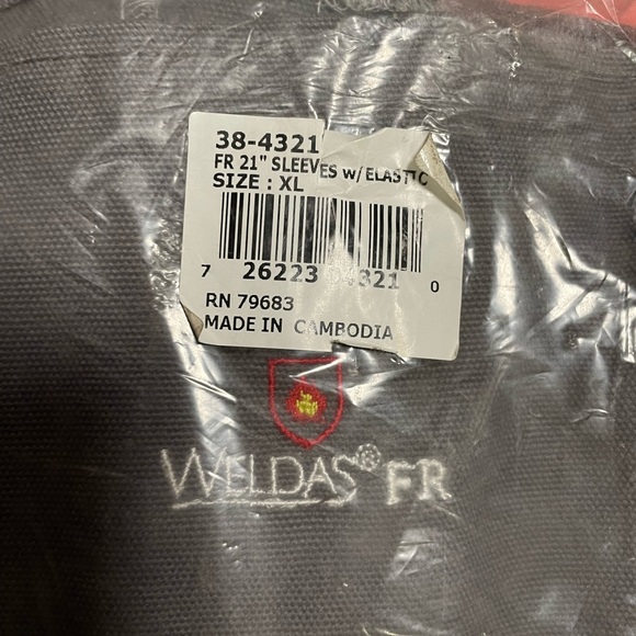 🔥 Weldas FR Arc Knight 21” Fire Protection Sleeves With Elastic End US XL 🔥 - Picture 3 of 4